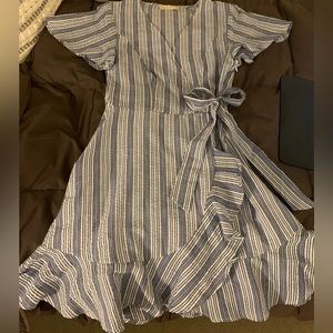 Alter’d State Stripped Wrap-Tie Dress